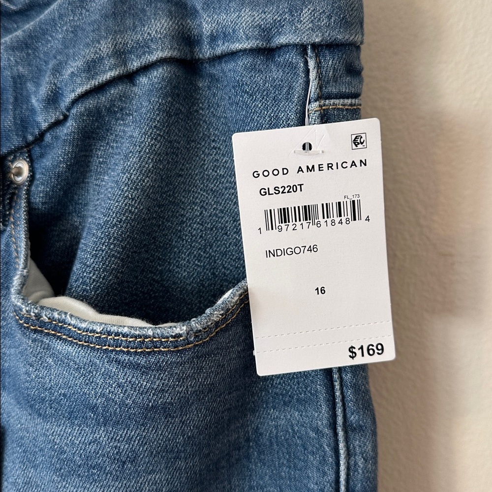 Good American NWT Good Legs Straight Leg Denim Jeans - 16 - Picture 2 of 10